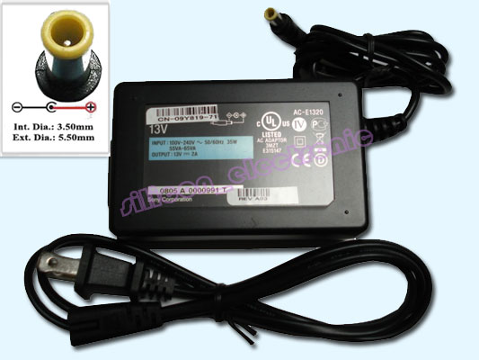 Genuine New Sony AC-E1320 ACE1320 13V 2A POWER ADAPTER Genuine New Sony AC-E1320 ACE1320 13V 2A POWER ADAPTER