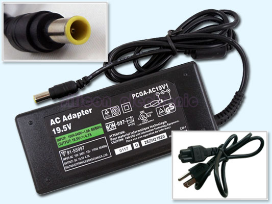 90W AC ADAPTER Power Cord FOR SONY VGP-AC19V27 VGN-CS320J/P CS72 90W AC ADAPTER Power Cord FOR SONY VGP-AC19V27 VGN-CS320J/P CS72