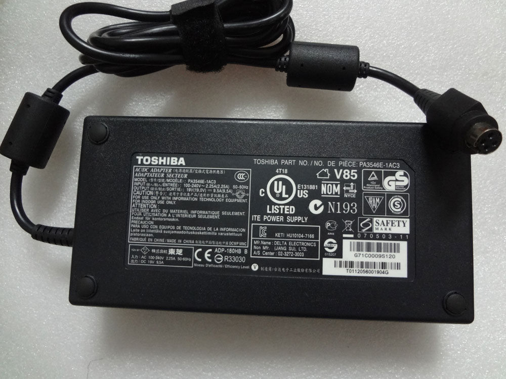 NEW 180W 19V 9.5A Original Genuine Toshiba PA3546E-1AC3 PA3546U- NEW 180W 19V 9.5A Original Genuine Toshiba PA3546E-1AC3 PA3546U-