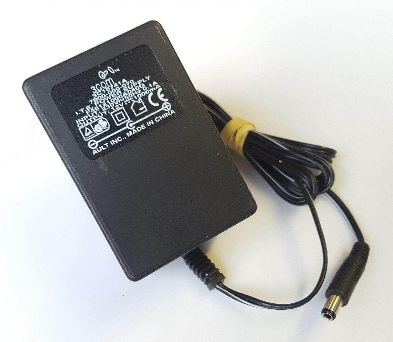 GENUINE 3COM 3C16741A 7900-000-070 F48121000A040G AC/DC ADAPTER 12V 1A UK PLUG Br GENUINE 3COM 3C16741A 7900-000-070 F48121000A040G AC/DC ADAPTER 12V 1A UK PLUG Br