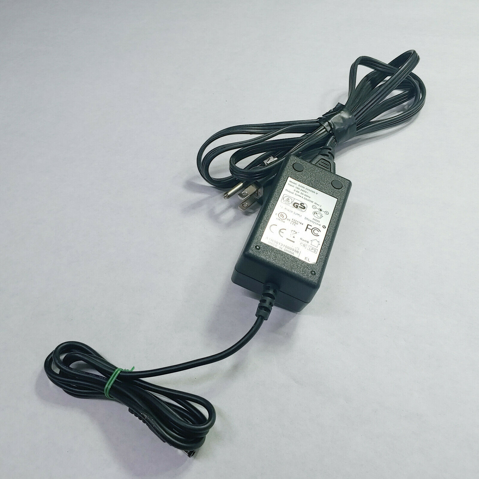 Jentec SA06-20S05R-V Power Supply AC Adapter Charger, 120vac - 5vdc, 4.0a Custom Jentec SA06-20S05R-V Power Supply AC Adapter Charger, 120vac - 5vdc, 4.0a Custom
