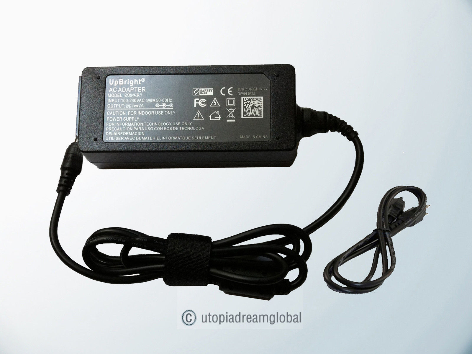 AC Adapter For HITRON HES49-12040 HES4912040 Power Supply Cord C AC Adapter For HITRON HES49-12040 HES4912040 Power Supply Cord C