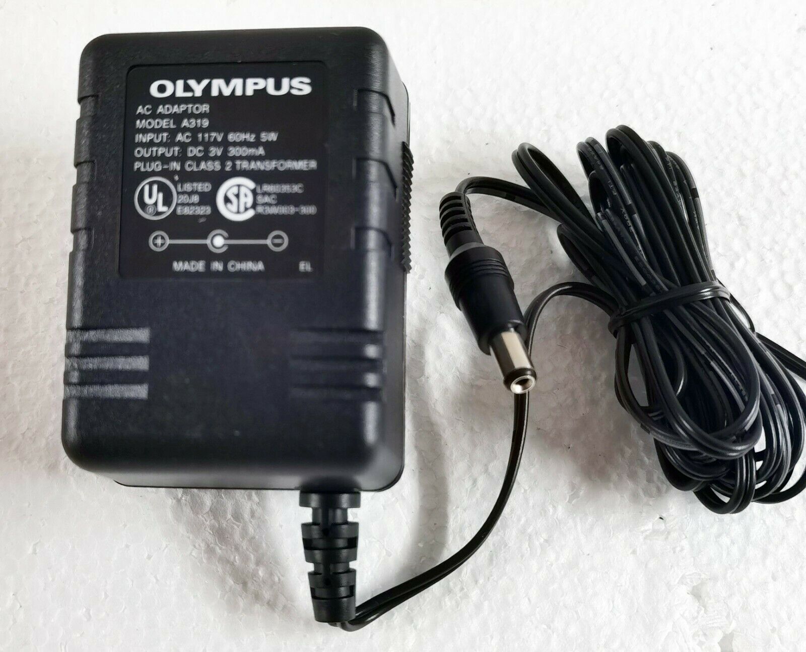 Genuine Olympus Pearlcorder AC Adapter 3V 300mA P/N A319 Type: AC/AC Adapter O Genuine Olympus Pearlcorder AC Adapter 3V 300mA P/N A319 Type: AC/AC Adapter O