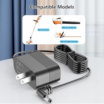 22.5V 0.65A Charger AC Adapter for STIHL FSA45 BGA45 HSA45 Replacement LK45 4511-4 22.5V 0.65A Charger AC Adapter for STIHL FSA45 BGA45 HSA45 Replacement LK45 4511-4