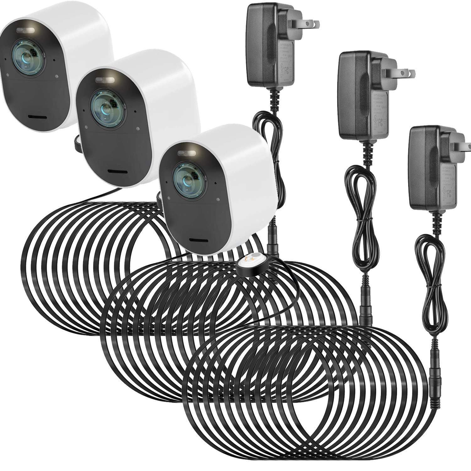 3Pack 25FT Outdoor Magnetic Charging Cable for Arlo Pro 4/Arlo Ultra 2/Arlo Pro3/A 3Pack 25FT Outdoor Magnetic Charging Cable for Arlo Pro 4/Arlo Ultra 2/Arlo Pro3/A