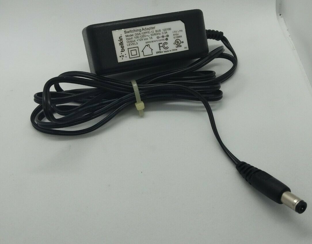 Belkin DSA-12PFE-12 BUS 120100 Router Power Supply Adapter Brand: Belkin Type: Belkin DSA-12PFE-12 BUS 120100 Router Power Supply Adapter Brand: Belkin Type: