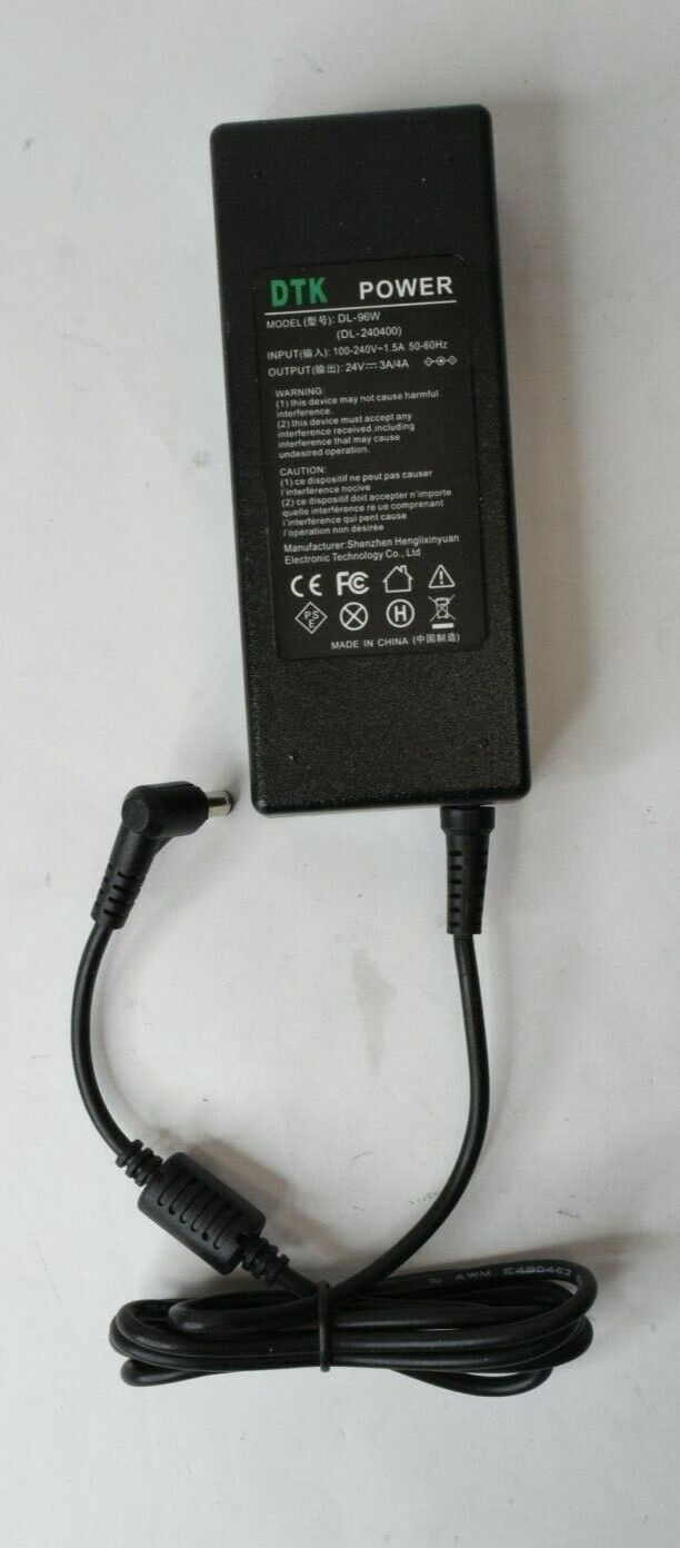 DTK Power Supply Adapter Unit DL-96W 24V 3A/4A Type: Adapter Features: Powered