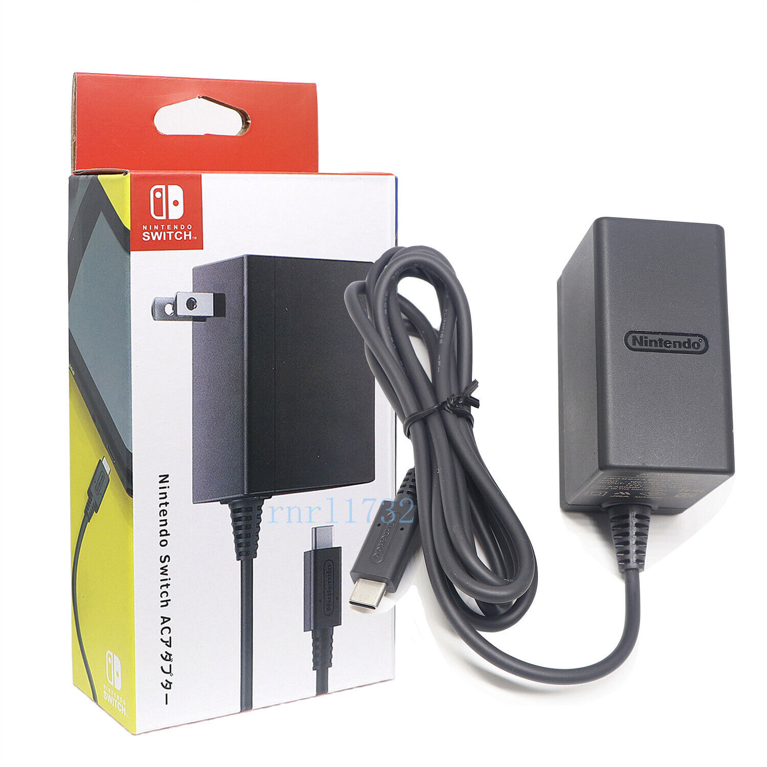 Black Original Portable AC Power Adapter Charger With Cable For Nintendo Switch T