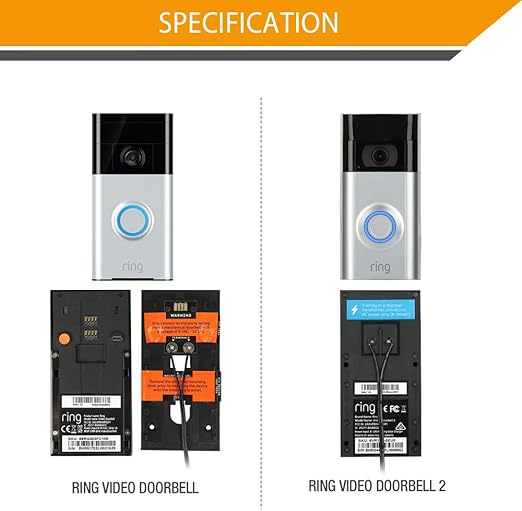 Doorbell Transformer, 18V / 800mA Power Adapter for Ring Video Doorbell, Ring Vide Doorbell Transformer, 18V / 800mA Power Adapter for Ring Video Doorbell, Ring Vide