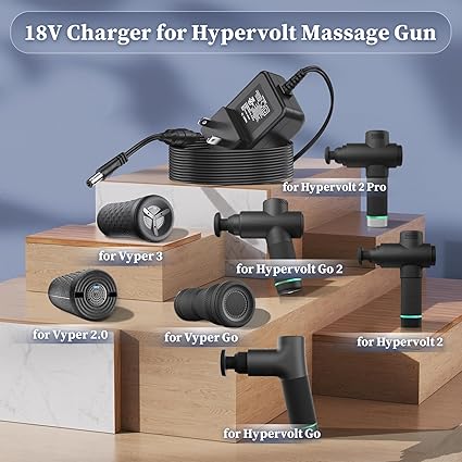 18V Charger for Hypervolt 2/2 Pro/Go/Go 2 Power Cord for Hyperice 2/2 Pro Massage 18V Charger for Hypervolt 2/2 Pro/Go/Go 2 Power Cord for Hyperice 2/2 Pro Massage