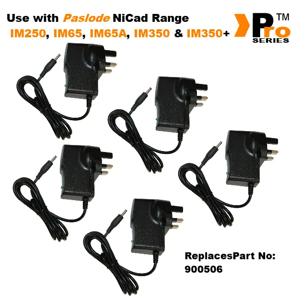 5 x Paslode Spit Pulsa Replacement AC/DC Mains Battery Charger Adaptor 240v Volta 5 x Paslode Spit Pulsa Replacement AC/DC Mains Battery Charger Adaptor 240v Volta